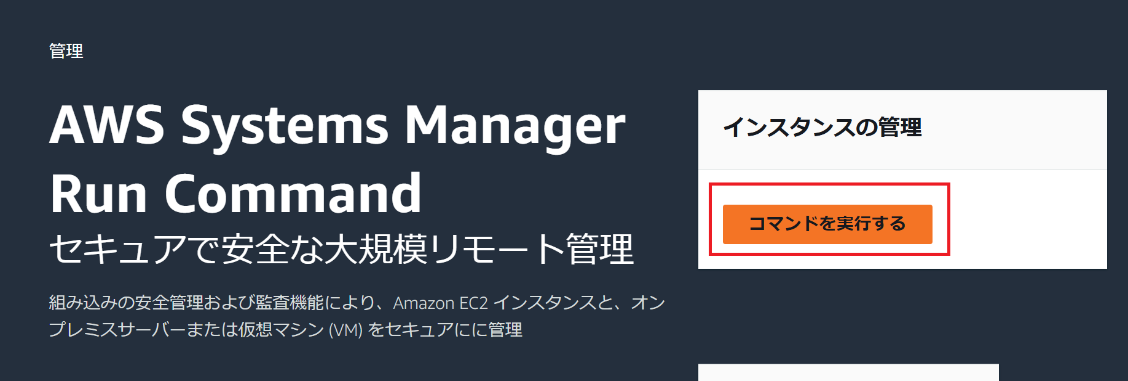 コマンドを実行する